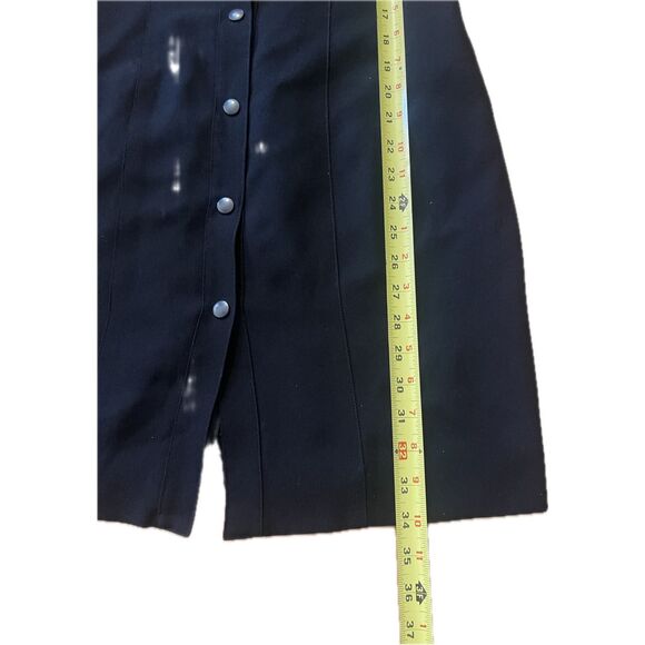 Vintage Bebe 90’s Button Up Dress Y2K Business Goth Women’s Size 8 - Picture 5 of 10
